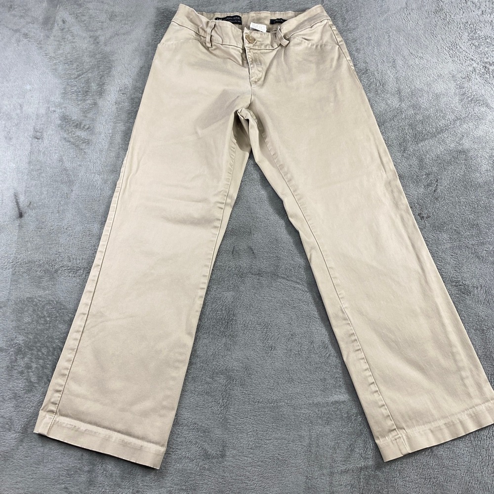 Lee Pants‎ Womens 8 Petite Khaki Tan Modern Series Curvy Fit Straight Leg Chino